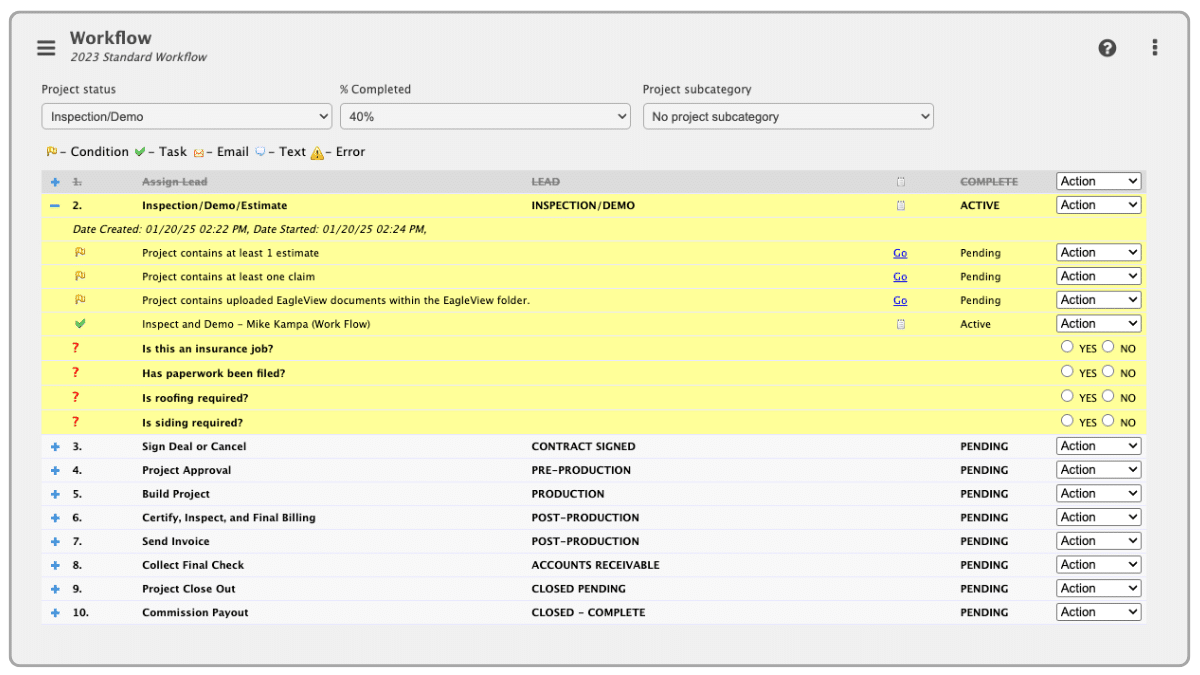 milestones in project workflows